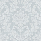 Brewster Home Fashions Galois Light Blue Damask Wallpaper