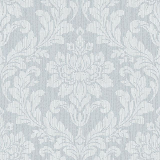 Brewster Home Fashions Galois Light Blue Damask Wallpaper