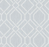 Brewster Home Fashions Frege Light Blue Trellis Wallpaper