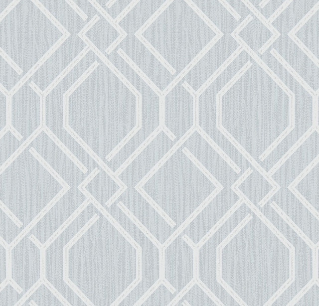 Brewster Home Fashions Frege Light Blue Trellis Wallpaper