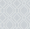 Brewster Home Fashions Frege Light Blue Trellis Wallpaper