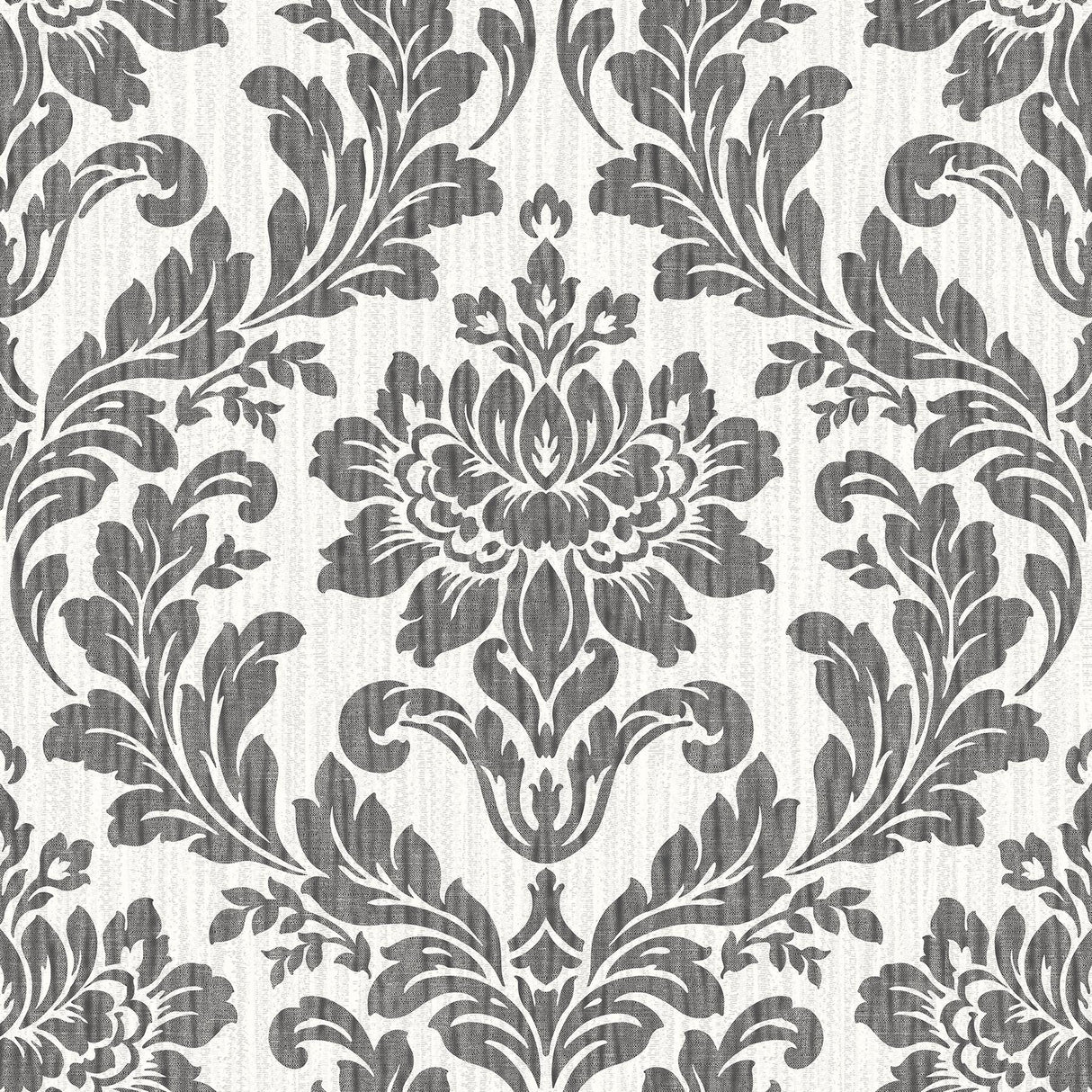 Brewster Home Fashions Galois Black Damask Wallpaper