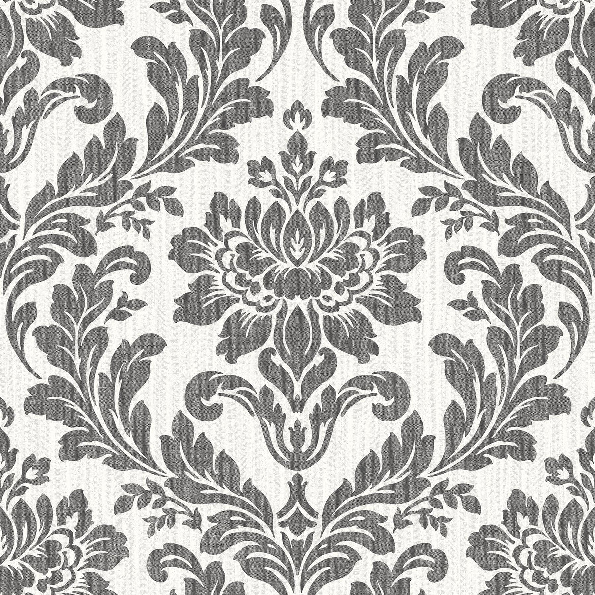 Brewster Home Fashions Galois Damask Black Wallpaper