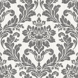 Brewster Home Fashions Galois Damask Black Wallpaper