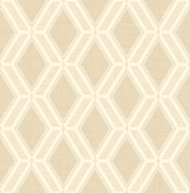 Brewster Home Fashions Mersenne Beige Geometric Wallpaper