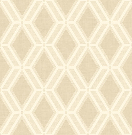 Brewster Home Fashions Mersenne Geometric Beige Wallpaper