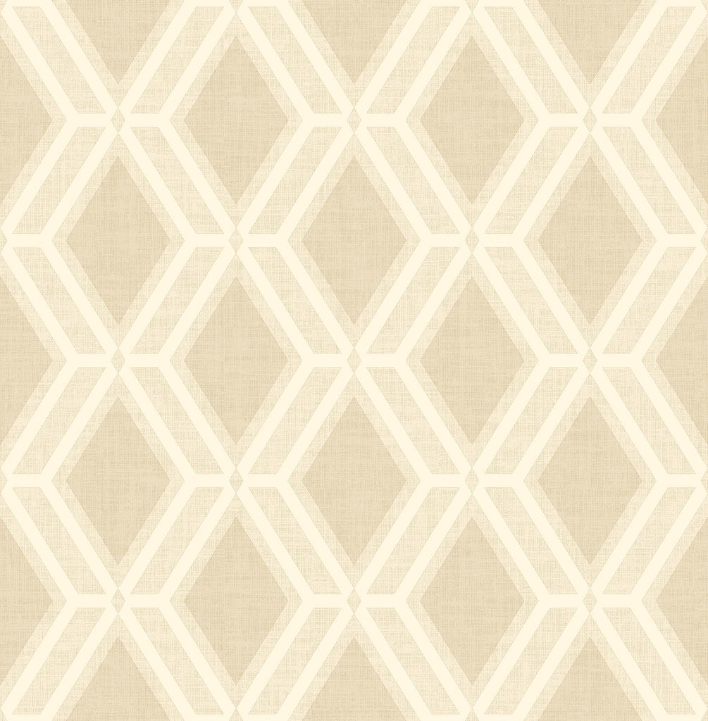 Brewster Home Fashions Mersenne Geometric Beige Wallpaper