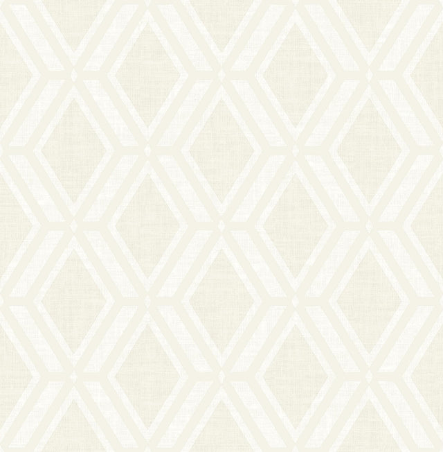 Brewster Home Fashions Mersenne Taupe Geometric Wallpaper