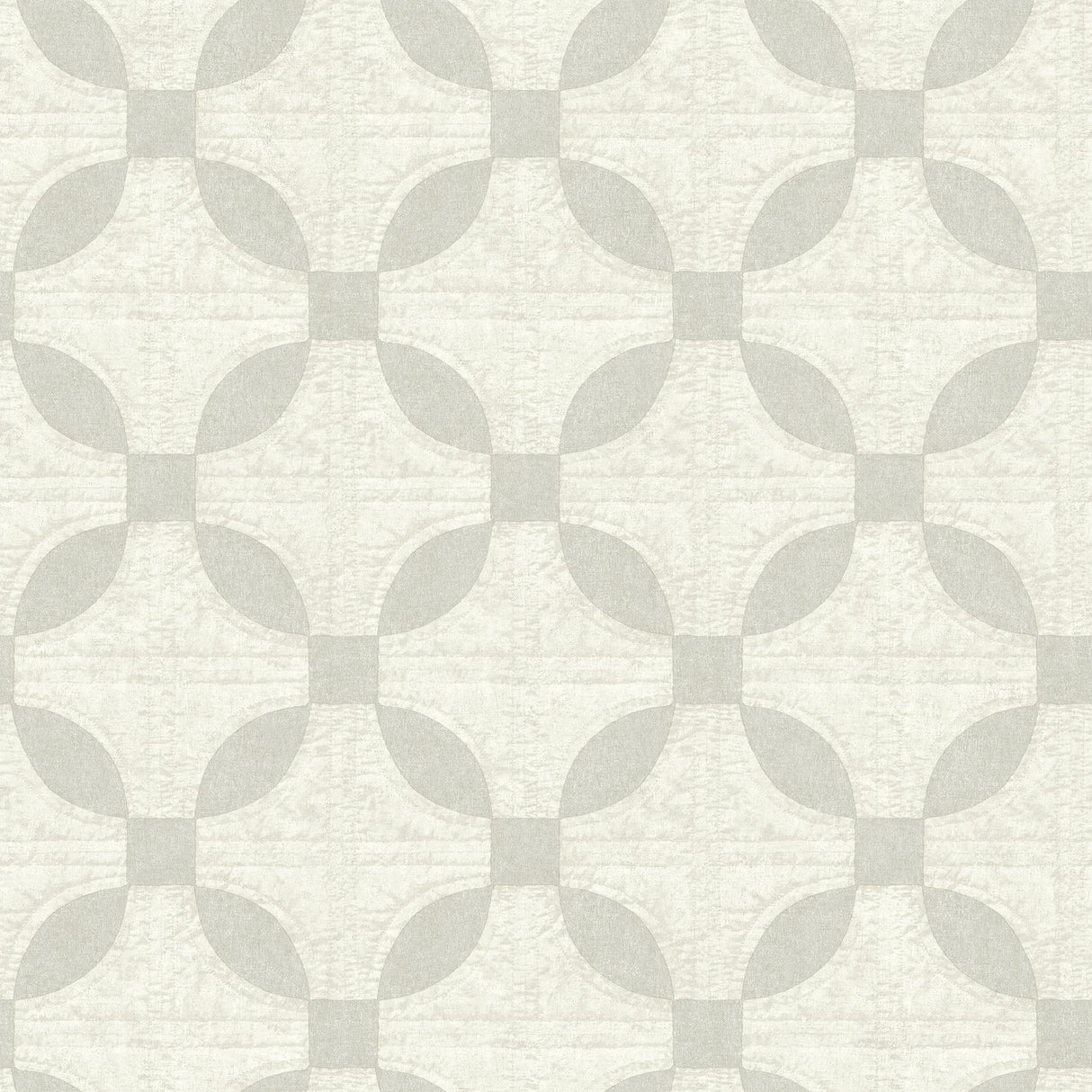 Brewster Home Fashions Justice Quilt Light Grey Wallpaper