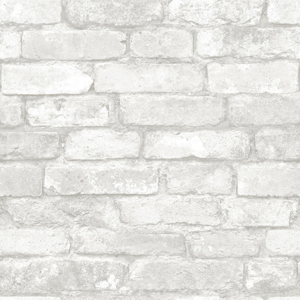 Brewster Home Fashions Buchanan Off-White Brick Wallpaper
