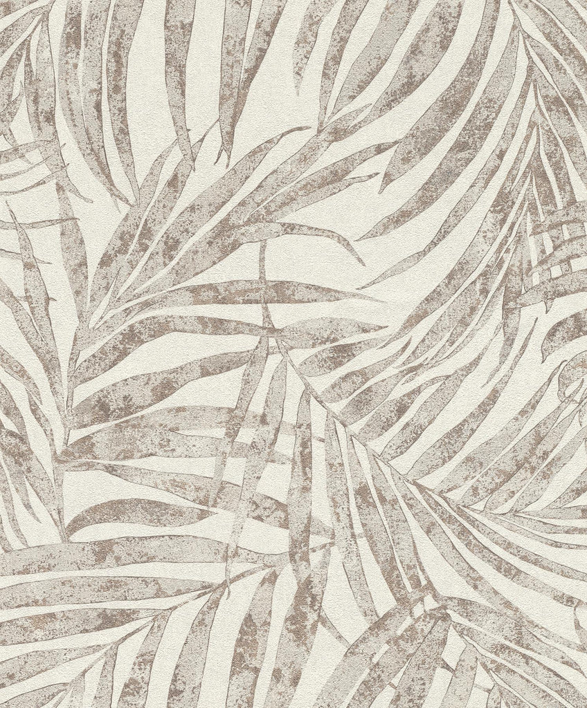 Brewster Home Fashions Anzu Frond Pewter Wallpaper