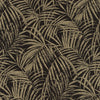 Brewster Home Fashions Yumi Black Palm Leaf Wallpaper