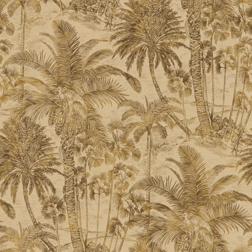 Brewster Home Fashions Yubi Brown Palm Trees Wallpaper
