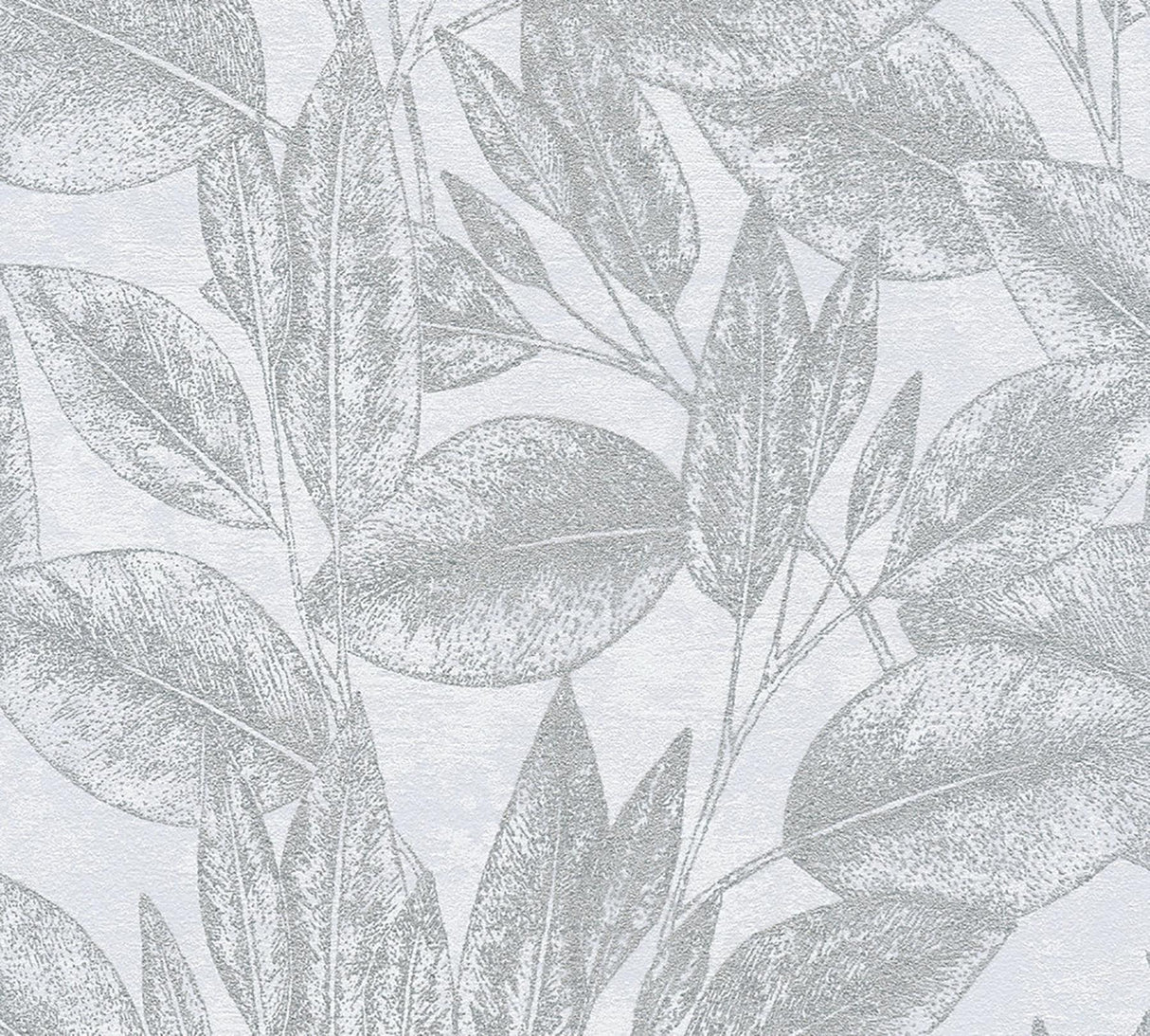 Brewster Home Fashions Suki Silver Leaves Wallpaper