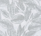 Brewster Home Fashions Suki Silver Leaves Wallpaper