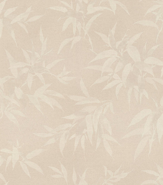 Brewster Home Fashions Minori Beige Leaves Wallpaper