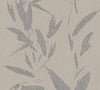 Brewster Home Fashions Kaiya Grey Leaves Wallpaper
