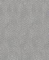 Brewster Home Fashions Tama Grey Geometric Wallpaper