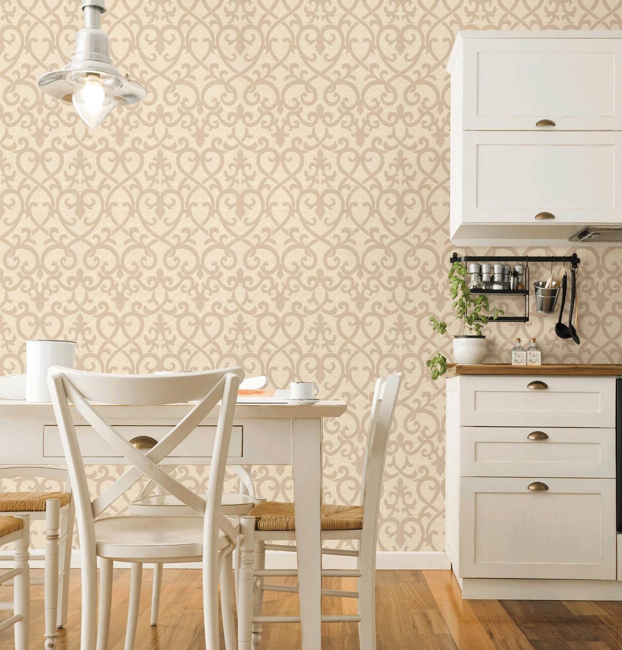 Brewster Home Fashions Rosie Blush Lattice Wallpaper