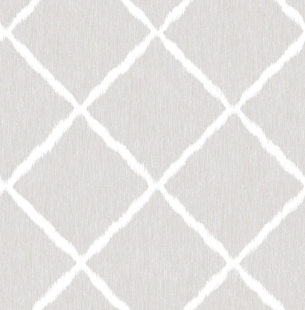 Brewster Home Fashions Hanna Ikat Grey Wallpaper