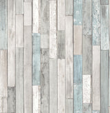 Brewster Home Fashions Barn Board Thin Plank Grey Wallpaper