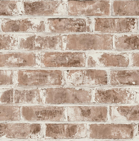 Brewster Home Fashions Jomax Warehouse Brick Red Wallpaper