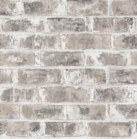 Brewster Home Fashions Jomax Grey Warehouse Brick Wallpaper