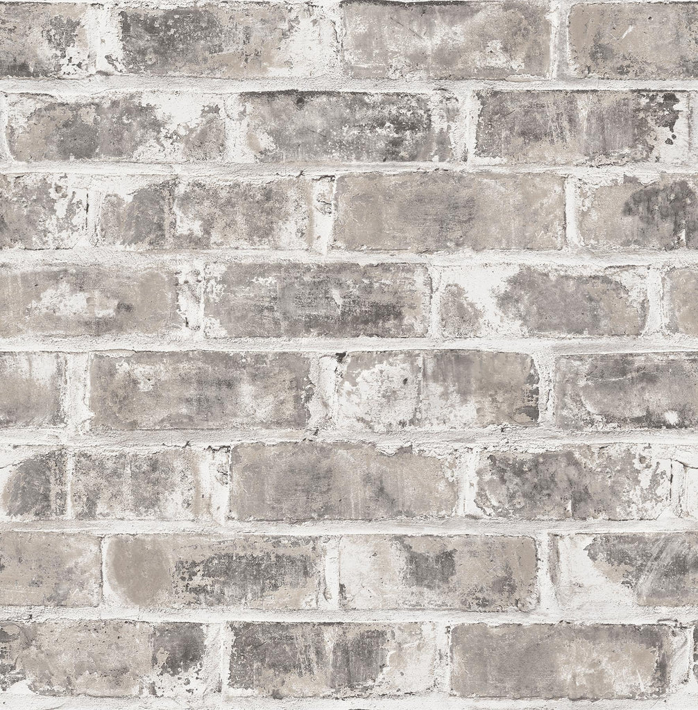 Brewster Home Fashions Jomax Grey Warehouse Brick Wallpaper
