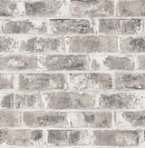Brewster Home Fashions Jomax Warehouse Brick Grey Wallpaper