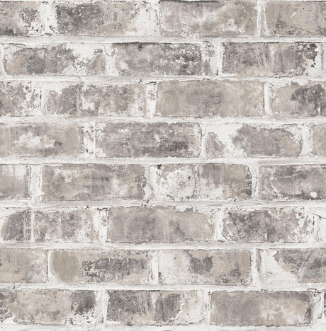 Brewster Home Fashions Jomax Warehouse Brick Grey Wallpaper