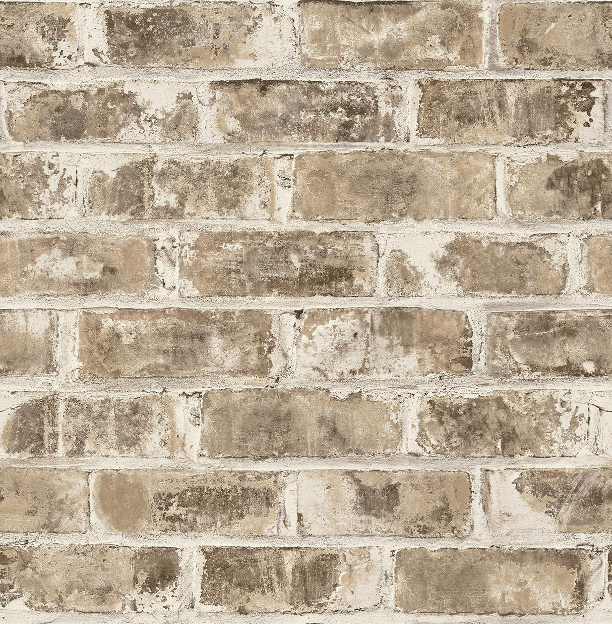 Brewster Home Fashions Jomax Warehouse Brick Neutral Wallpaper