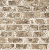 Brewster Home Fashions Jomax Warehouse Brick Neutral Wallpaper