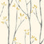 Brewster Home Fashions Ingrid Mustard Scandi Tree Wallpaper