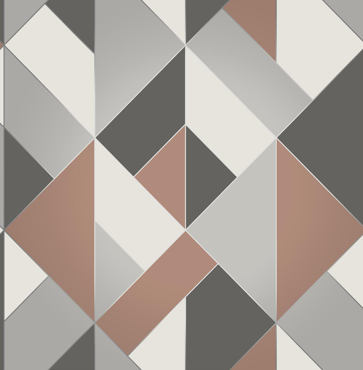 Brewster Home Fashions Delano Copper Structured Geo Wallpaper