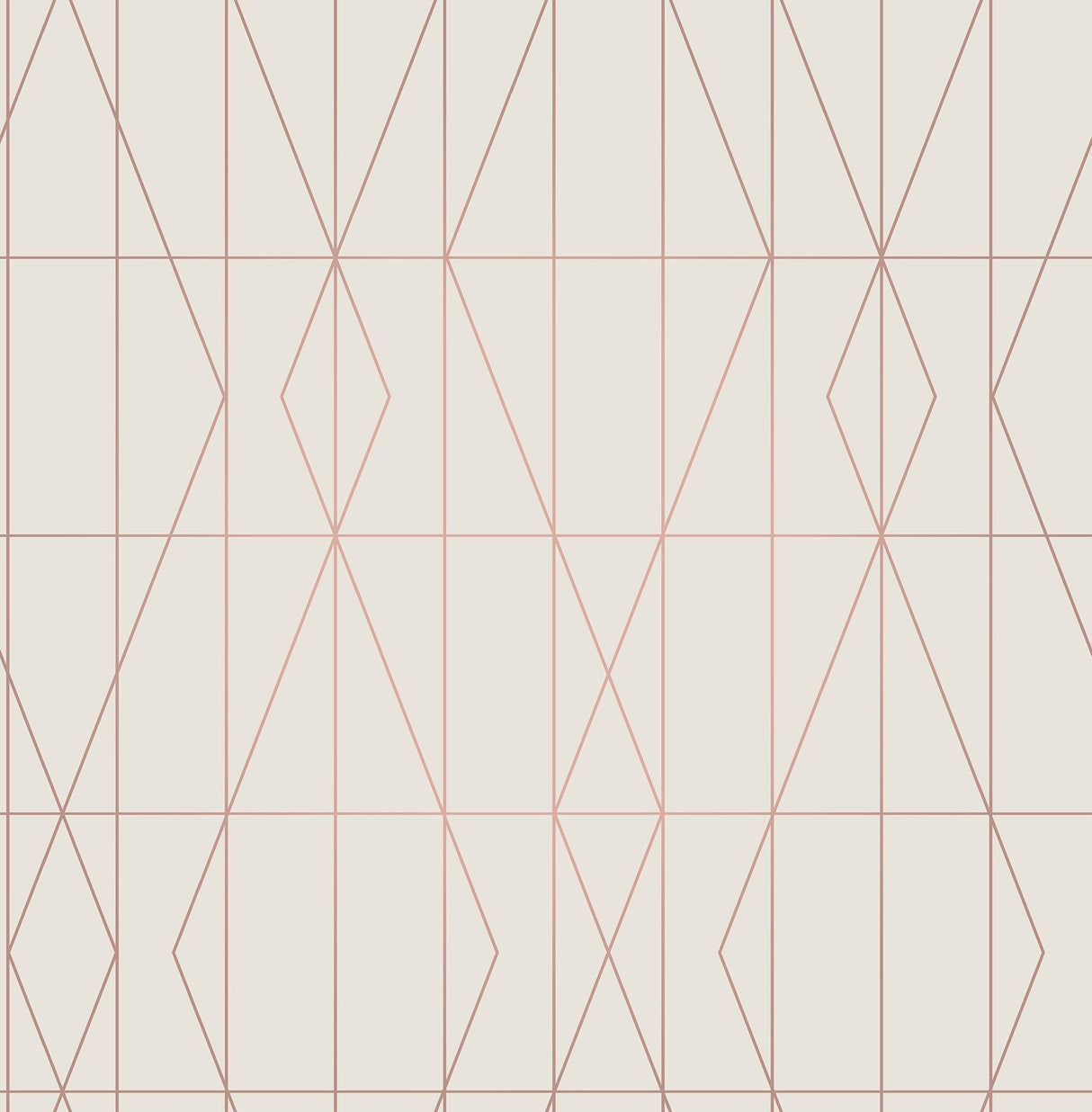 Brewster Home Fashions LeVeque Cream Deco Diamond Geo Wallpaper