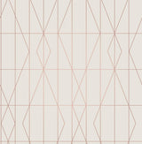 Brewster Home Fashions LeVeque Cream Deco Diamond Geo Wallpaper