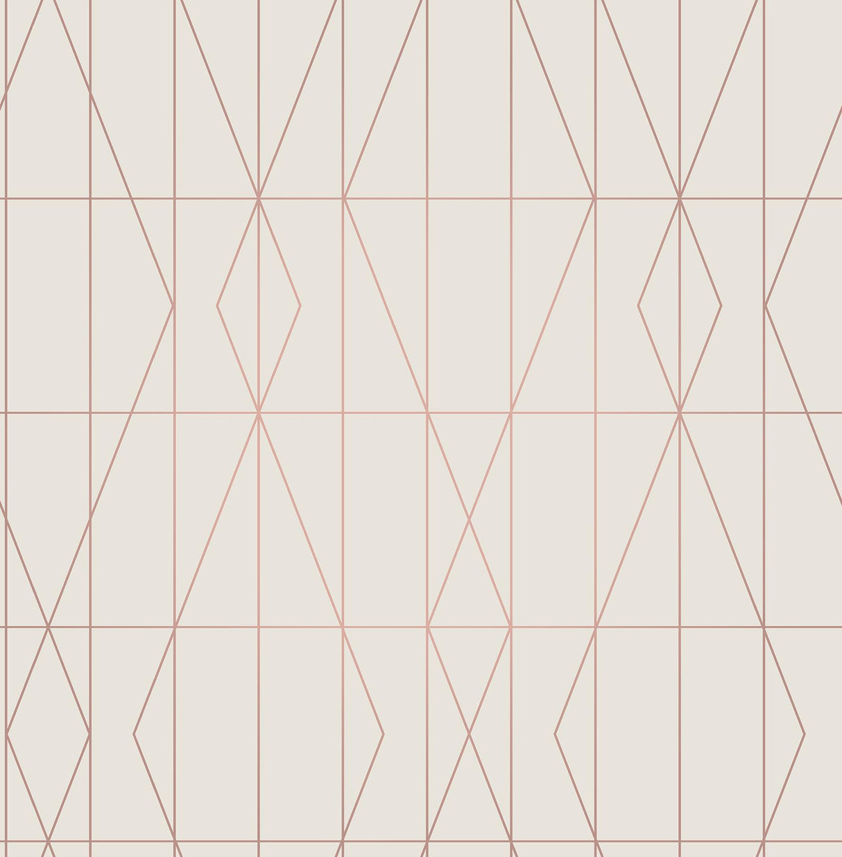 Brewster Home Fashions LeVeque Deco Diamond Geo Cream Wallpaper