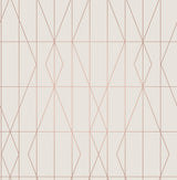 Brewster Home Fashions LeVeque Deco Diamond Geo Cream Wallpaper
