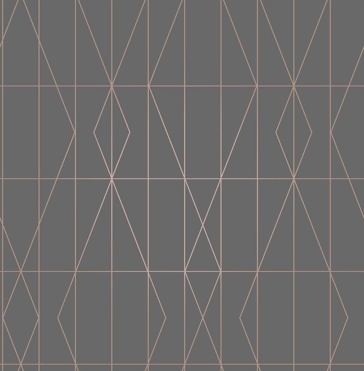 Brewster Home Fashions LeVeque Charcoal Deco Diamond Geo Wallpaper