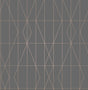 Brewster Home Fashions LeVeque Charcoal Deco Diamond Geo Wallpaper