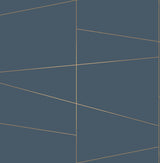 Brewster Home Fashions Fairmont Blue Deco Fracture Wallpaper