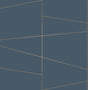 Brewster Home Fashions Fairmont Blue Deco Fracture Wallpaper