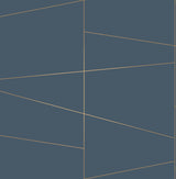 Brewster Home Fashions Fairmont Deco Fracture Blue Wallpaper
