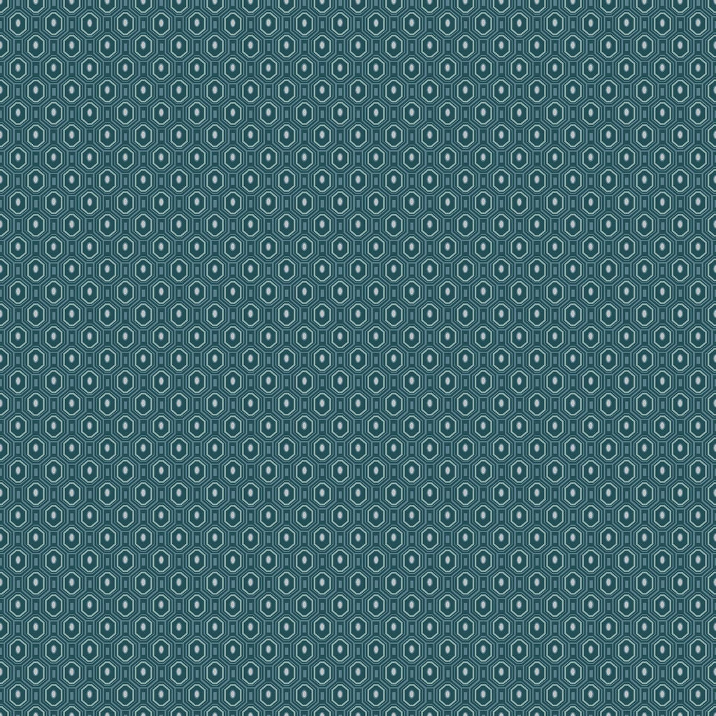 Brewster Home Fashions Ambassador Blue Geometric Wallpaper