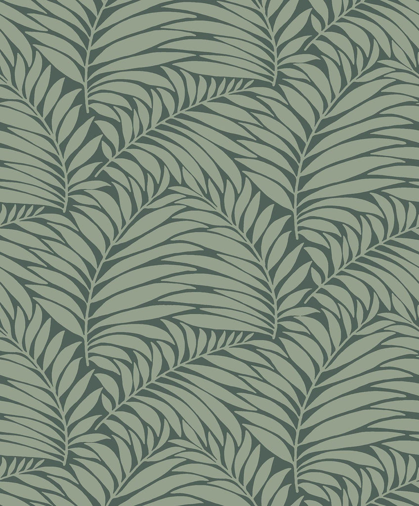 Brewster Home Fashions Myfair Leaf Olive Wallpaper