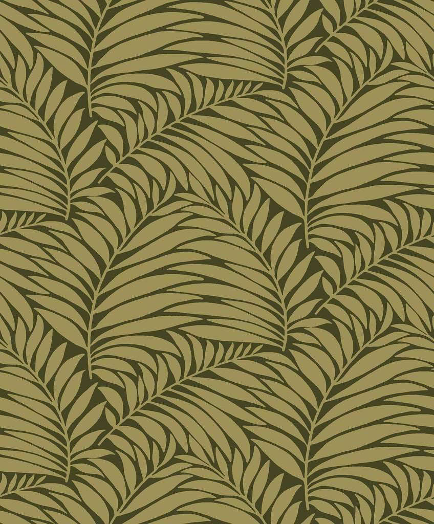 Brewster Home Fashions Myfair Moss Leaf Wallpaper