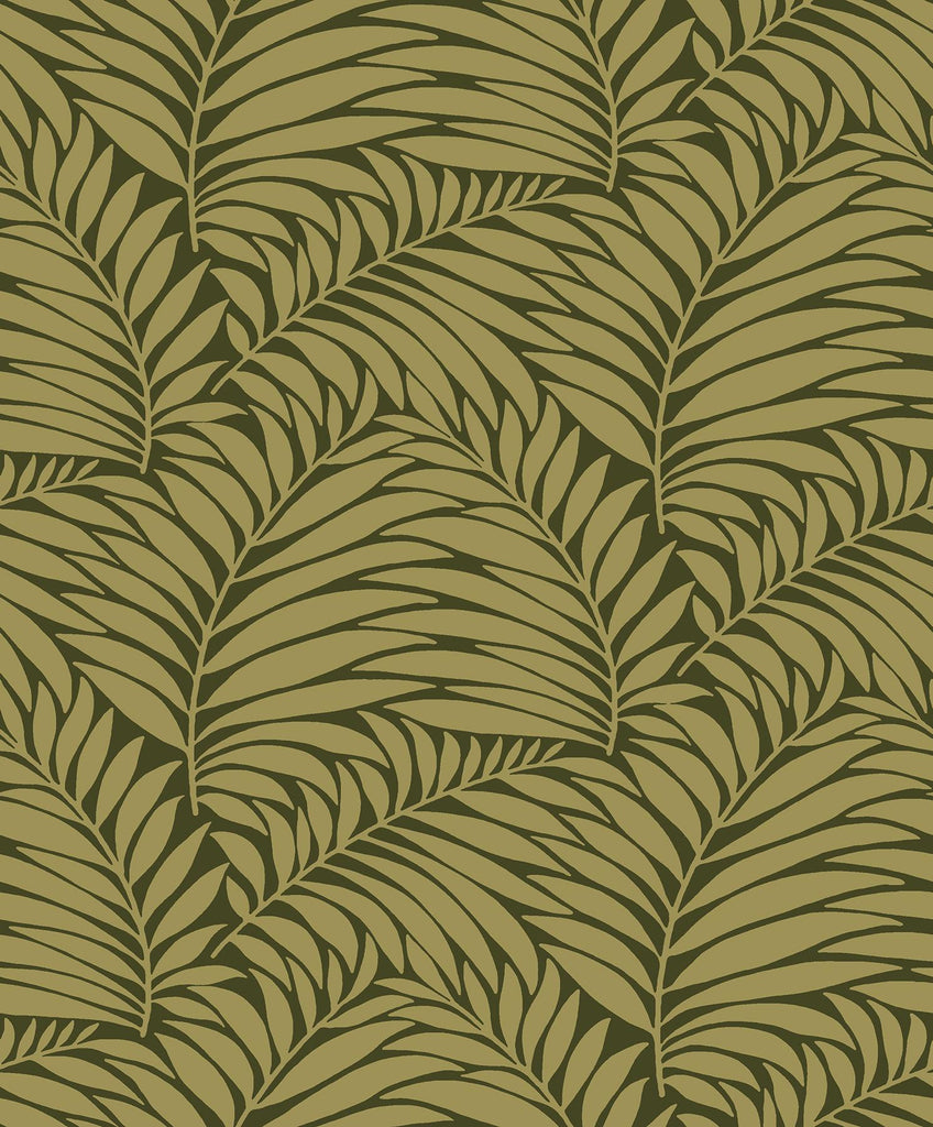 Brewster Home Fashions Myfair Leaf Moss Wallpaper