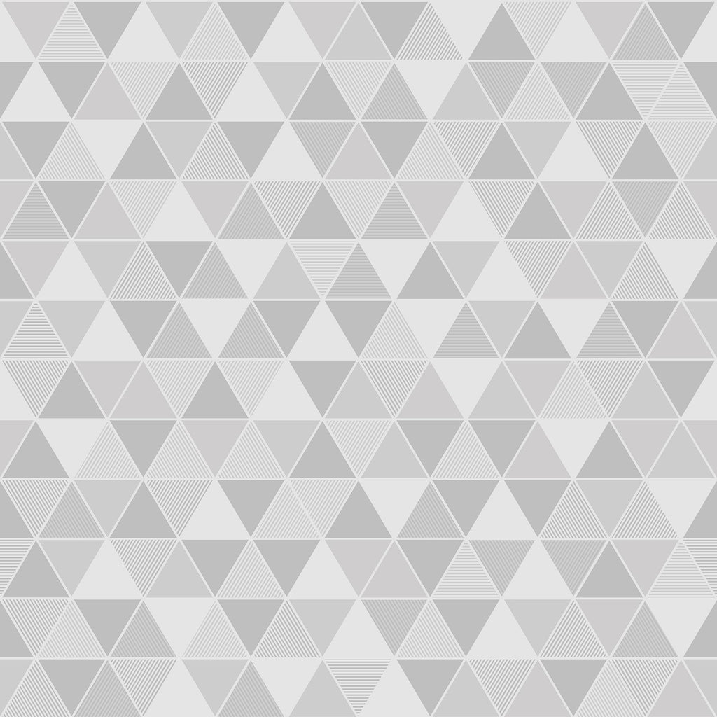 Brewster Home Fashions Triangular Geometric Light Grey Wallpaper