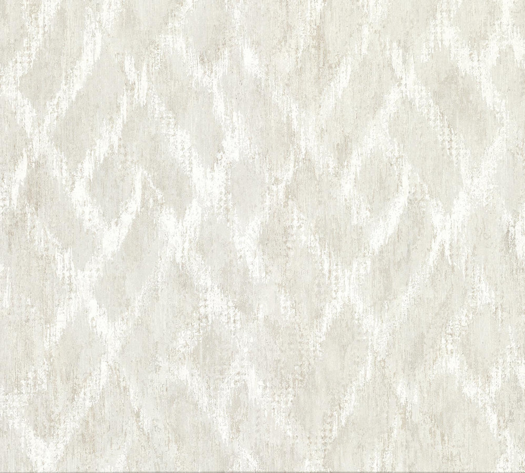 Brewster Home Fashions Bunter Bone Distressed Geometric Wallpaper