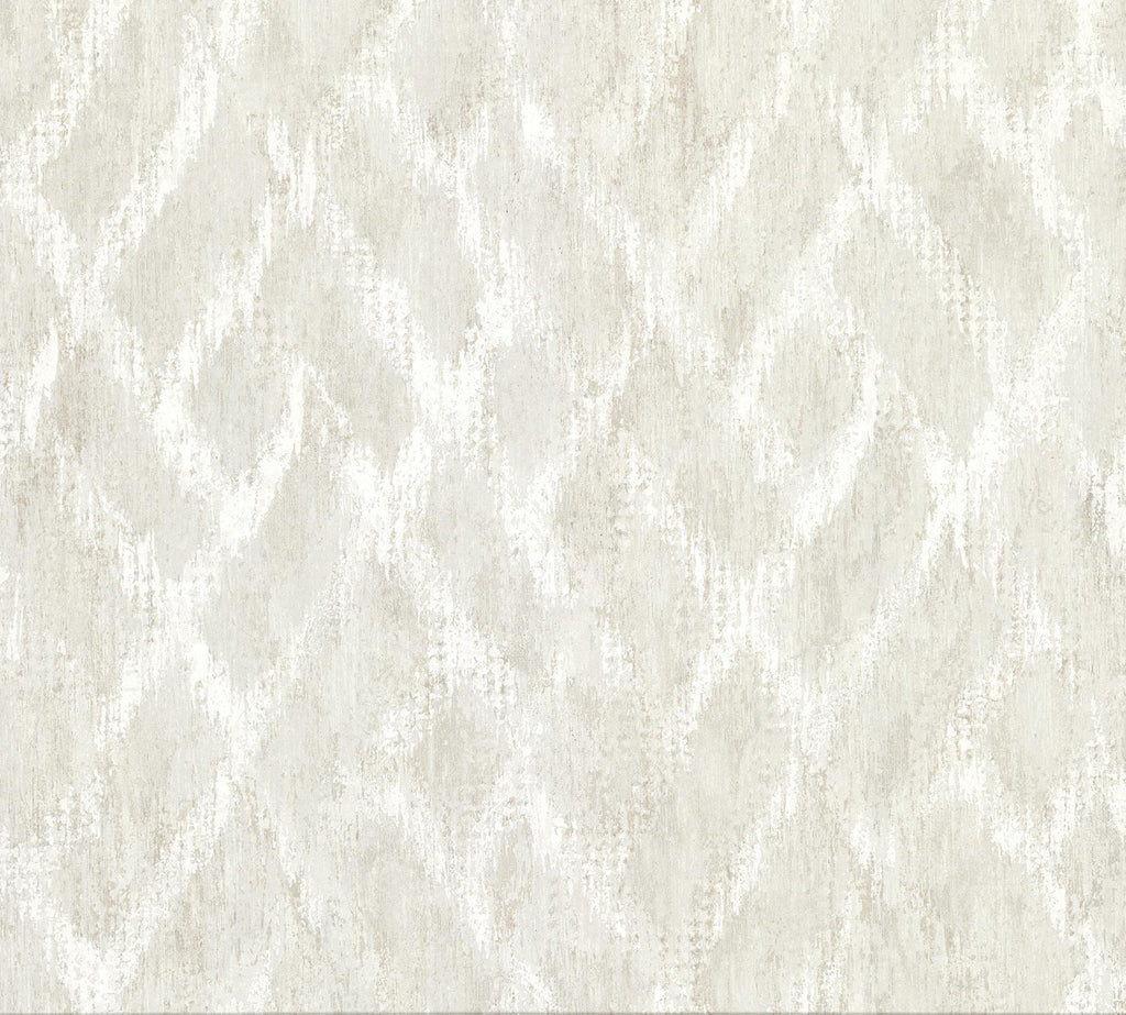 Brewster Home Fashions Bunter Distressed Geometric Bone Wallpaper